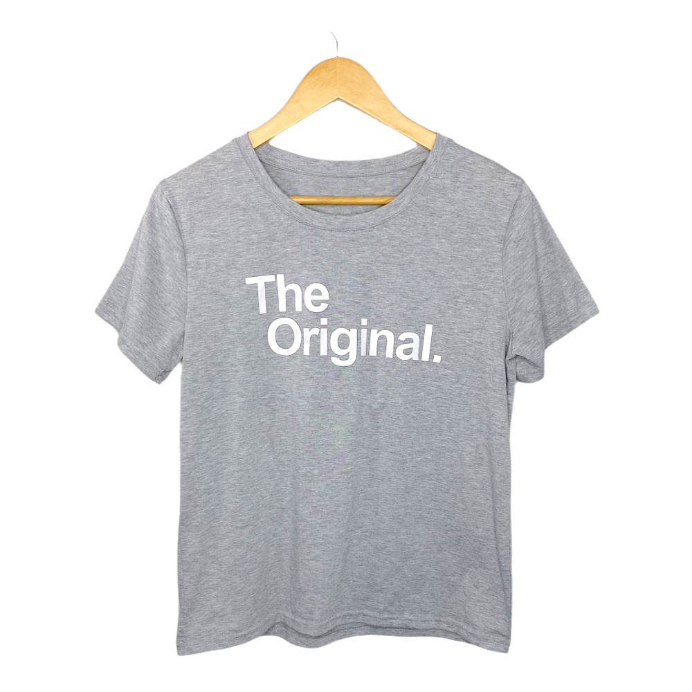 The Original Slogan Graphic Short Sleeve Tee Gray